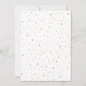 リトルバードベビーシャワー招待状 – ピンク 招待状 (裏面)