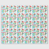 リトルバード季節のごあいさつクリスマス ラッピングペーパー (フラット)