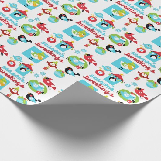リトルバード季節のごあいさつクリスマス ラッピングペーパー (角)