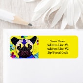 リトルパグパピーキルトライクデザイン ラベル (インサイチュ)