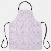 リトルパステルパープルフローラ エプロン (正面)