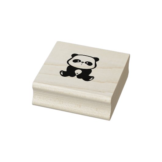 リトルパンダのクマ座る ラバースタンプ (スタンプ)