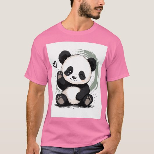 リトルパンダの気分 Tシャツ (正面)