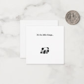 リトルパンダベアーミニありがとうノートカード ノートカード (正面/裏面インサイチュ)