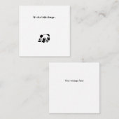 リトルパンダベアーミニありがとうノートカード ノートカード (正面/裏面)