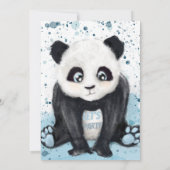 リトルパンダ男の赤ちゃん誕生日のお知らせ 案内状 (裏面)