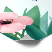 リトルパンダ緑の赤ちゃんシャワー歓迎サイン ポスター (角)