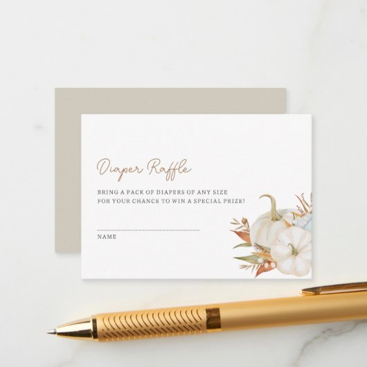 リトルパンプキンおむつくじ封筒カード エンクロージャーカード (正面/裏面インサイチュ)