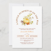 リトルパンプキンがやってくる ギンガムチェック 招待状 (正面)