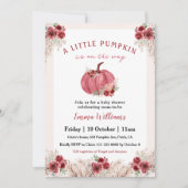 リトルパンプキンがやってくる！ベイビーシャワー 招待状 (正面)