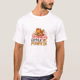 リトルパンプキンがやってくる！秋のベビーシャワー Tシャツ