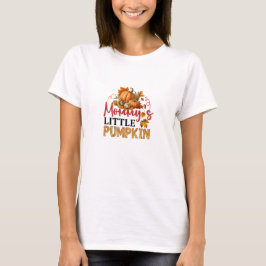 リトルパンプキンがやってくる！秋のベビーシャワー Tシャツ