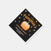 リトルパンプキンのパッチへの参加おめでとうベイビーシャワー スタンダードカクテルナプキン (角)