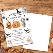 リトルパンプキンの初めてのハロウィン ベビーシャワー 招待状