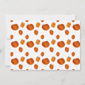 リトルパンプキンの1歳誕生日パーティー招待状 サンキューカード (裏面)