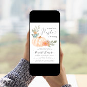 リトルパンプキンウォーターカラーベビースプリンクル 招待状