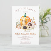 リトルパンプキンガールファースト誕生日 招待状 (スタンド正面)