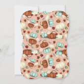 リトルパンプキンガールベイビーシャワー 招待状 (裏面)