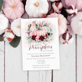 リトルパンプキンガールベイビーシャワー 招待状