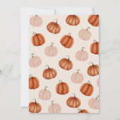 リトルパンプキンガールベイビーシャワー 招待状 (裏面)