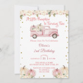 リトルパンプキンガール 2歳の誕生日 招待状 (正面)