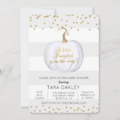 リトルパンプキングリッターベビーシャワー招待状 招待状 (正面)