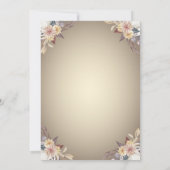 リトルパンプキンス,花,秋の赤ちゃんシャワー 招待状 (裏面)