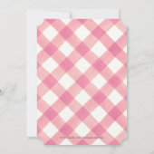 リトルパンプキンピンクトラックガールズファースト誕生日  招待状 (裏面)