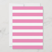 リトルパンプキンピンクフラワーベイビーシャワー招待状 招待状 (裏面)