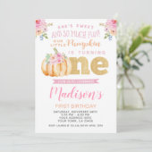 リトルパンプキンファースト誕生日招待状 招待状 (スタンド正面)