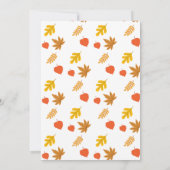 リトルパンプキンファースト誕生日招待状 招待状 (裏面)