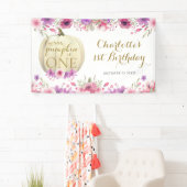 リトルパンプキンフローラ第1誕生日パーティー 横断幕 (インサイチュ)