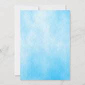 リトルパンプキンブルートラックベビーシャワー 招待状 (裏面)