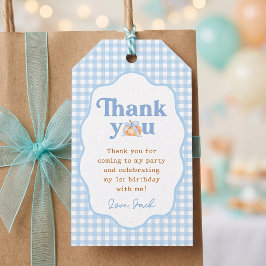 リトルパンプキンブルーボーイ誕生日パーティーギフトタグ ギフトタグ