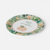 リトルパンプキンプレート赤面リトルパンプキンベビー ペーパープレート (アングル)