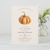 リトルパンプキンベイビーシャワーのご招待 招待状 (スタンド正面)