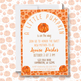 リトルパンプキンベイビーシャワーの招待状 招待状