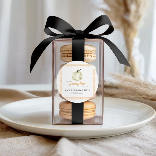 リトルパンプキンベイビーシャワーステッカー ラベル