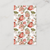 リトルパンプキンベイビーシャワーディーパーラッフルカード 名刺 (裏面)