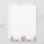 リトルパンプキンベイビーシャワーフラワーフォール 招待状 (裏面)