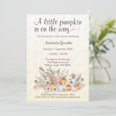 リトルパンプキンボホベイビーシャワー招待状 招待状 (スタンド正面)