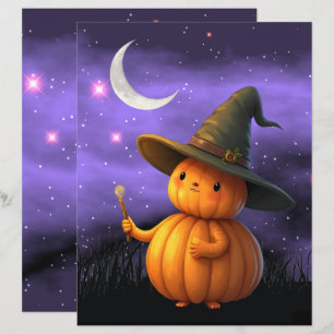 リトルパンプキンマンのハロウィンスクラップブックペーパー