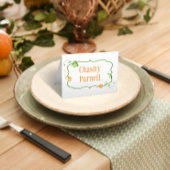 リトルパンプキン秋のフェアリーテイルフードラベルテント プレイスカード