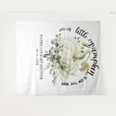 リトルパンプキン秋のベイビーシャワー背景 タペストリー (正面(横))