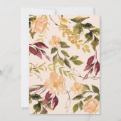 リトルパンプキン秋のベイビーシャワー　男女兼用 招待状 (裏面)