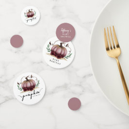 リトルパンプキン秋ベビーシャワーピンク コンフェッティ