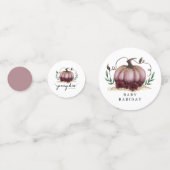 リトルパンプキン秋ベビーシャワーピンク コンフェッティ (正面)