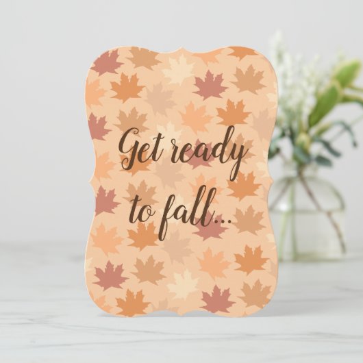 リトルパンプキン秋妊娠告知 招待状 (スタンド正面)