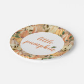 リトルパンプキン紙プレートパンプキンベビーシャワー ペーパープレート (アングル)