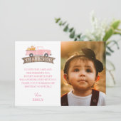 リトルパンプキン誕生日写真サンキューカード 招待状 (スタンド正面)